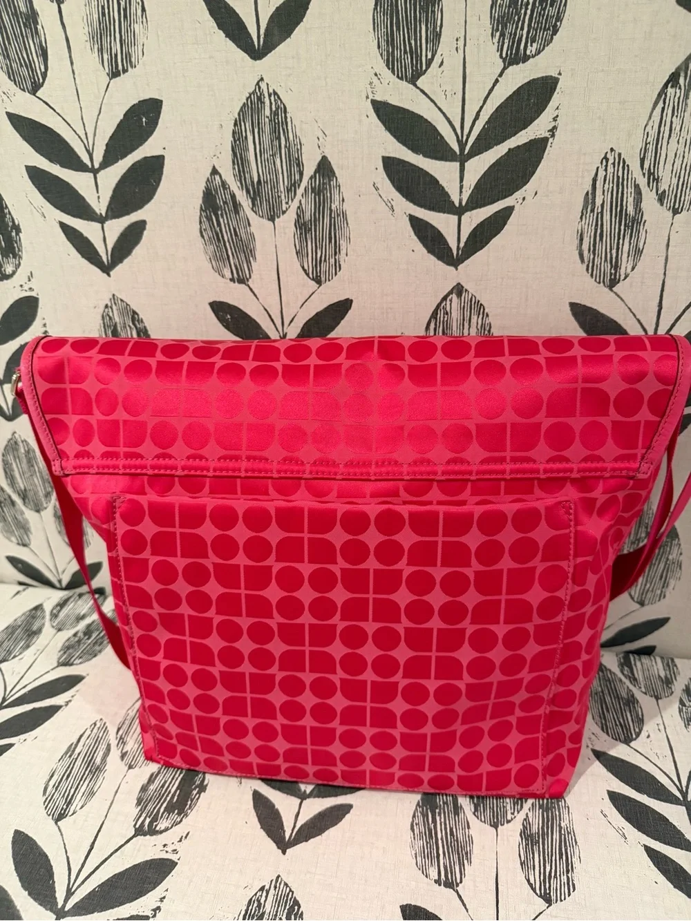 Kate Spade Hot Pink Geo-Print Crossbody Bag